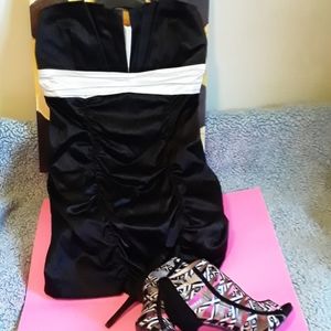 Wishes Wishes Wishes Black/White Dress